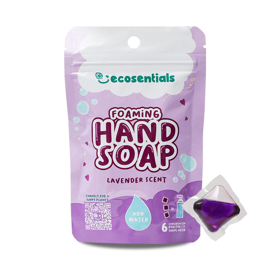ECOSENTIALS FOAMING HAND SOAP PODS REFILL PACK - LAVENDER