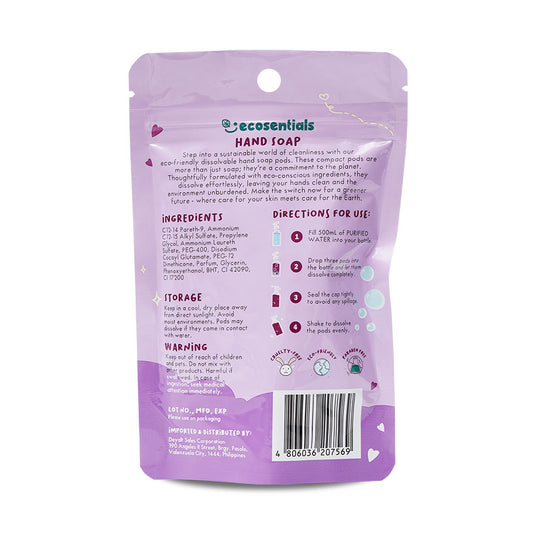 ECOSENTIALS FOAMING HAND SOAP PODS REFILL PACK - LAVENDER
