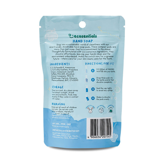 ECOSENTIALS FOAMING HAND SOAP PODS REFILL PACK - OCEAN FRESH