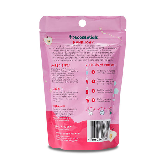 ECOSENTIALS FOAMING HAND SOAP PODS REFILL PACK - APPLE