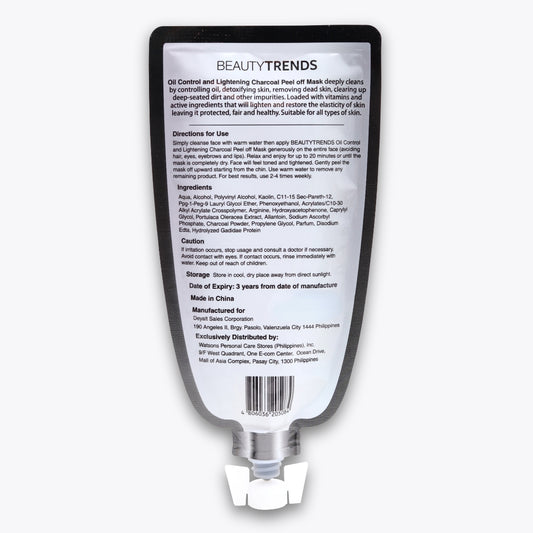 BEAUTYTRENDS CHARCOAL PEEL OFF MASK 25ML