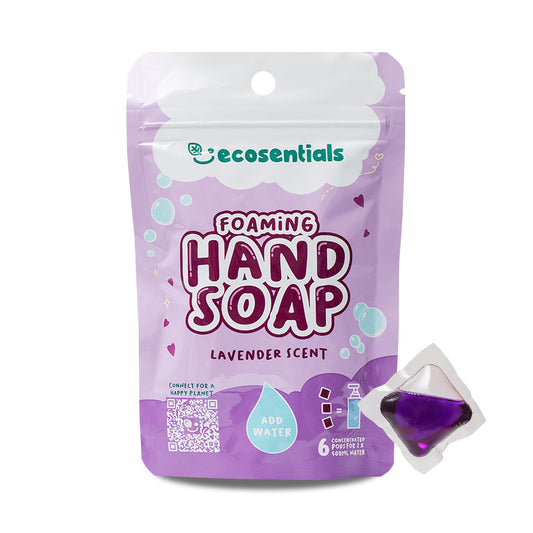ECOSENTIALS FOAMING HAND SOAP PODS REFILL PACK - LAVENDER