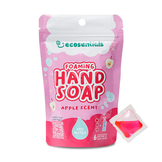 ECOSENTIALS FOAMING HAND SOAP PODS REFILL PACK - APPLE