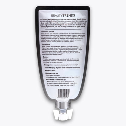 BEAUTYTRENDS CHARCOAL PEEL OFF MASK 25ML
